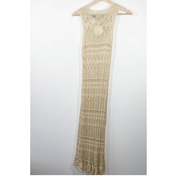 LF House of Three Cream Tan Duster Cardigan Women's Size Small/Medium S/M NWT - Picture 2 of 10